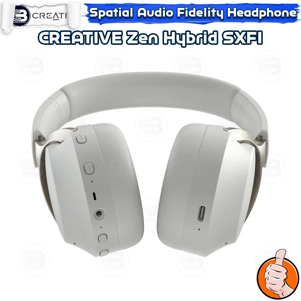 [CoolBlasterThai] CREATIVE Zen Hybrid SXFI Over-ear Headphones (Light Gray)