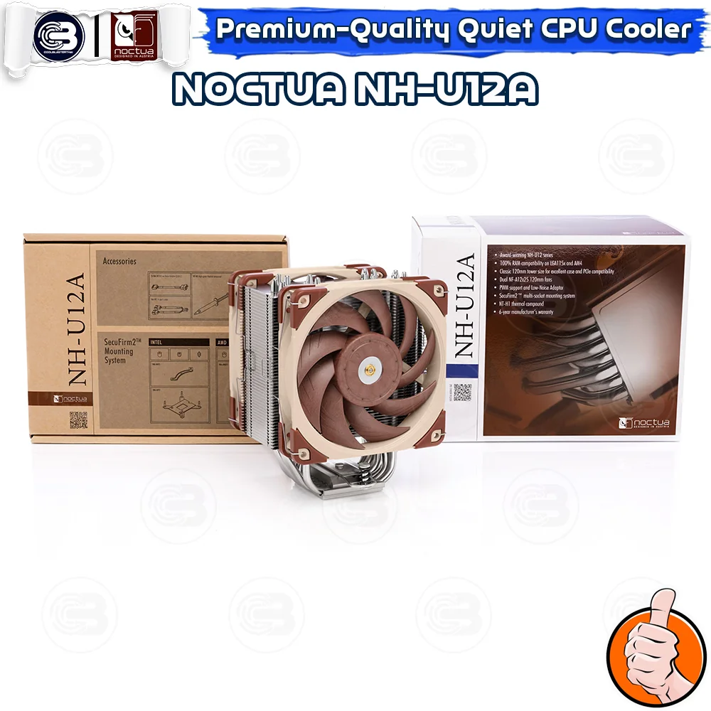 [CoolBlasterThai] NOCTUA NH-U12A Heat Sink CPU Cooler (AM5/LGA1700 Ready) ประกัน 6 ปี