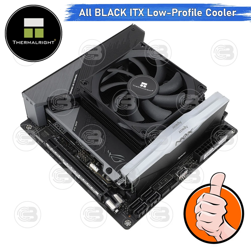 [CoolBlasterThai] Thermalright AXP90 X53 Black Low-Profile CPU Cooler with 4 Heatpipes (AM5/LGA1851 Ready) ประกัน 6 ปี