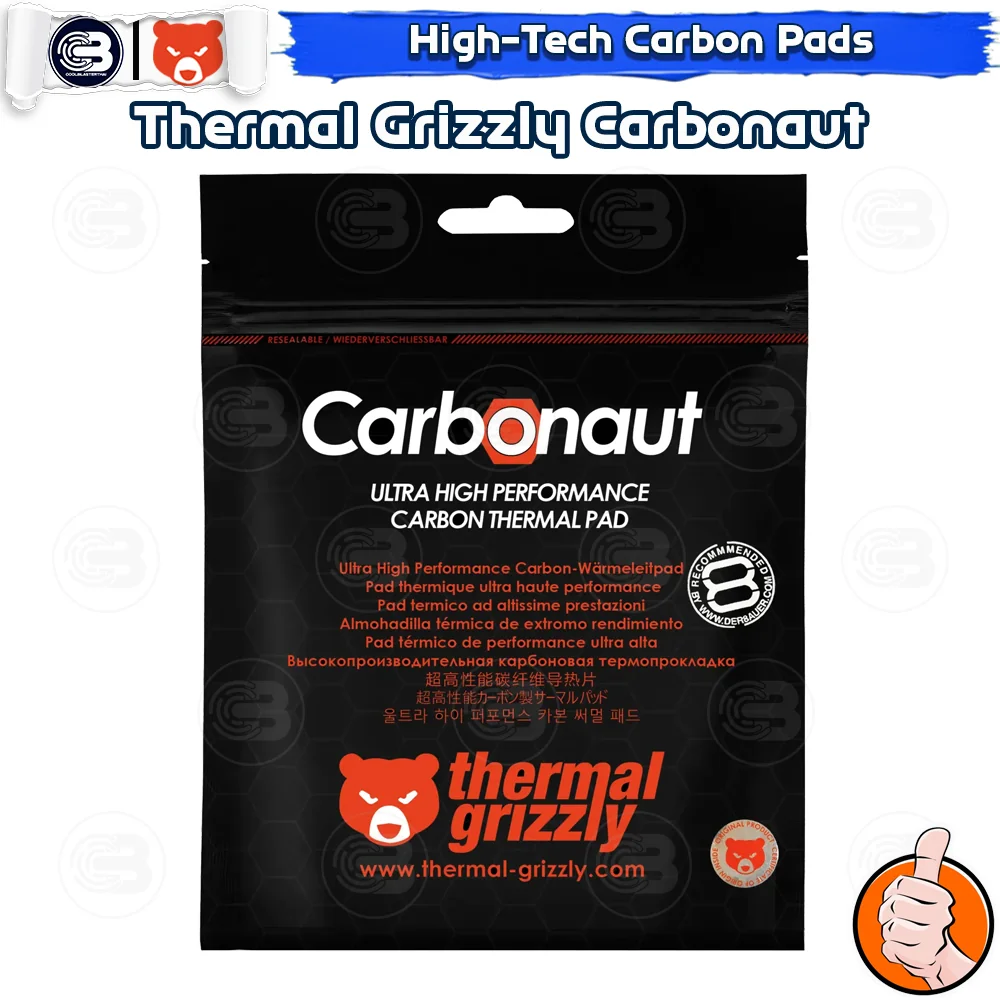 [CoolBlasterThai] THERMAL GRIZZLY CARBONAUT High-tech Carbon Thermal Pad 32x32x0.2 mm./62.5 W/mK