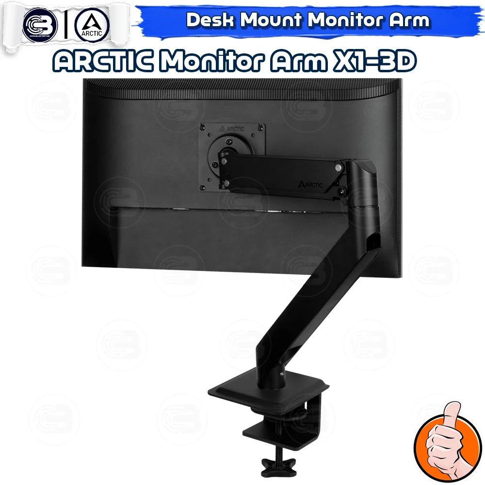 [CoolBlasterThai] ARCTIC X1-3D Desk Mount Gas Spring Monitor Arm