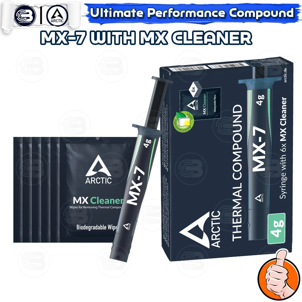 [CoolBlasterThai] ARCTIC MX-7 4g. Bundle Set with 6x MX-Cleaner (ซิลิโคนนำความร้อน)