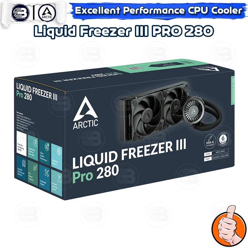 [CoolBlasterThai] ARCTIC Liquid Freezer III PRO 280 Black (All-In-One CPU Water Cooler) (LGA1851/1700/AM5/AM4)
