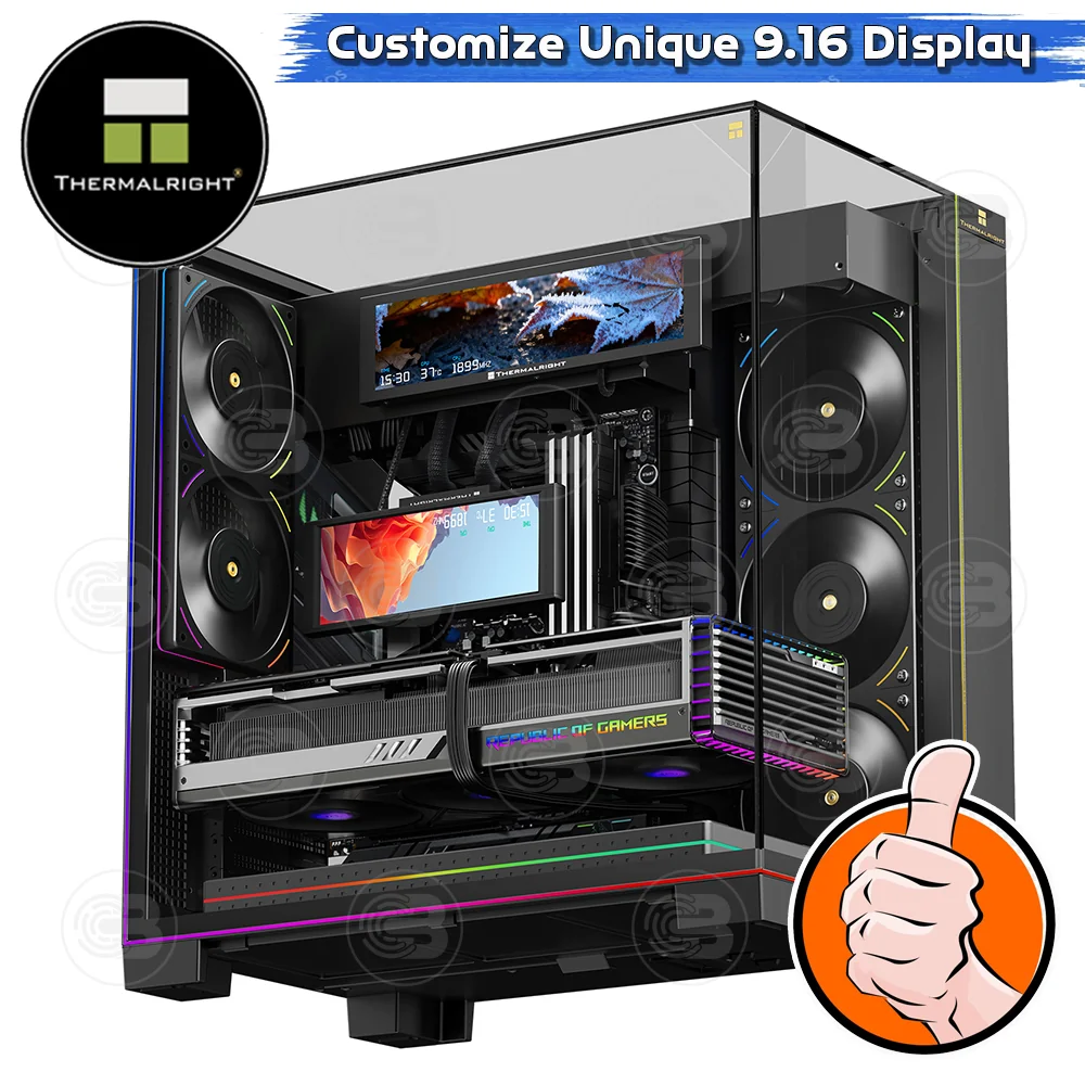 [CoolBlasterThai] Thermalright Trofeo Vision 9.16 IPS LCD 1920×480 BLACK ประกัน 1 ปี (จอแสดงผล)