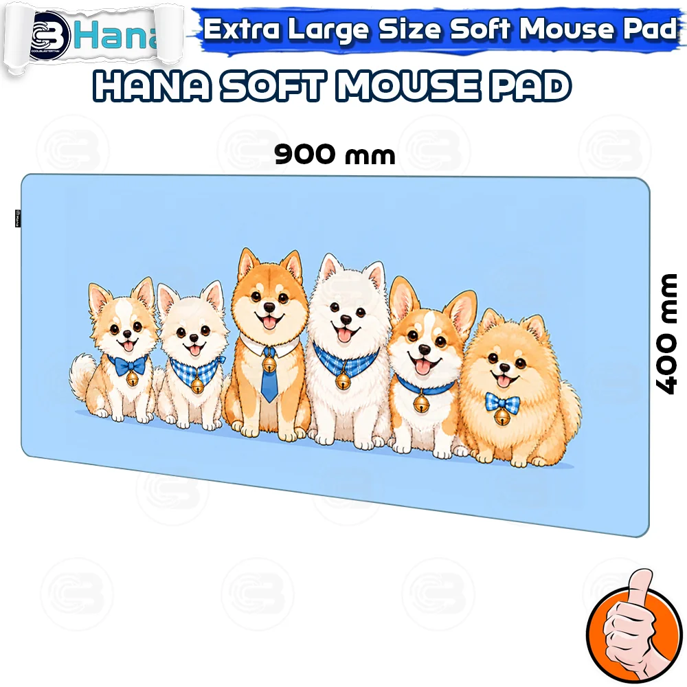[CoolBlasterThai] Hana DOG TEAM Mouse Pad XL (900x400mm) (แผ่นรองเมาส์)