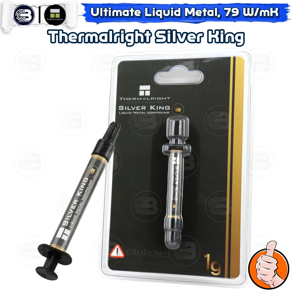 [CoolBlasterThai] THERMALRIGHT Liquid Metal Silver King Thermal Compound 1g./79 W/m.k