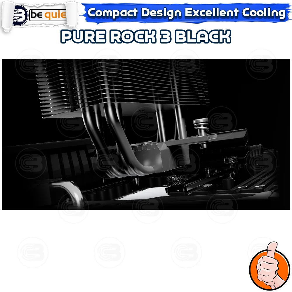 [CoolBlasterThai] Be Quiet PURE ROCK 3 Black Heat Sink CPU Cooler (AM5/LGA1851 Ready) (BK039) ประกัน 3 ปี