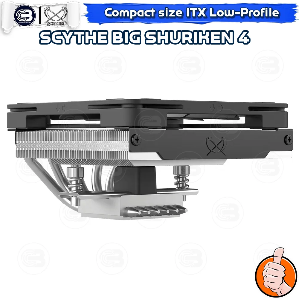 [CoolBlasterThai] SCYTHE BIG SHURIKEN 4 Low-Profile CPU Cooler with 4 Heatpipes (AM5/LGA1851 Ready)
