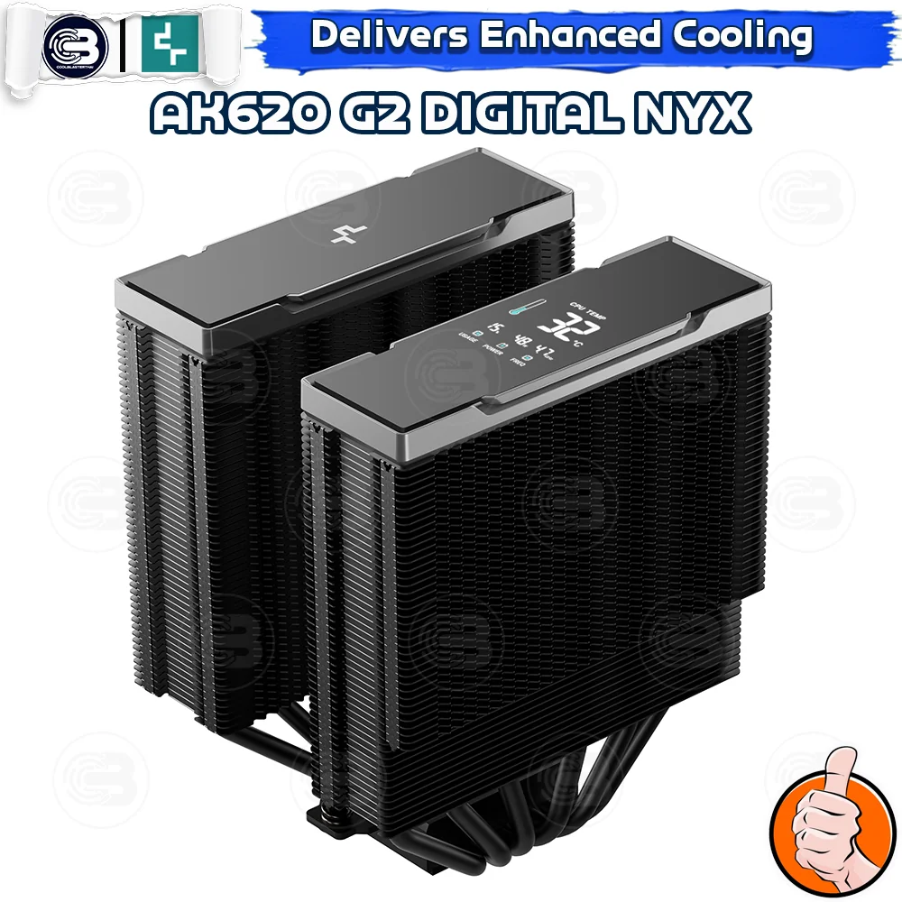 [CoolBlasterThai] DeepCool AK620 G2 Digital NYX Dual Tower CPU Cooler (LGA1851/AM5 Ready)