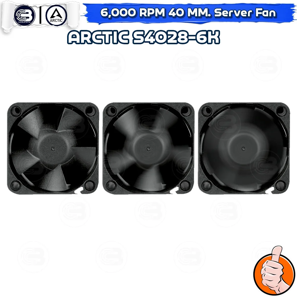 [CoolBlasterThai] ARCTIC S4028-6K 6000 RPM (size 40 mm.) Fan Case ประกัน 6 ปี