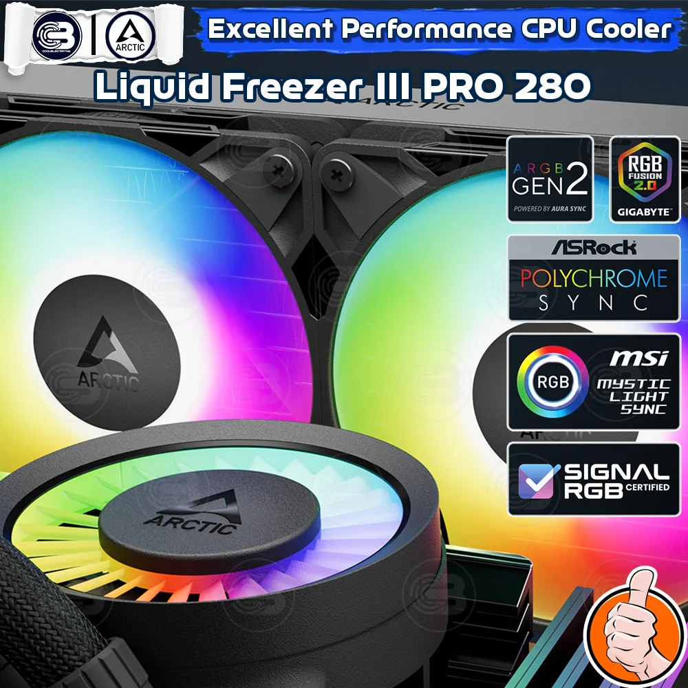 [CoolBlasterThai] ARCTIC Liquid Freezer III PRO 280 A-RGB Black (All-In-One CPU Water Cooler) (LGA1851/1700/AM5/AM4)