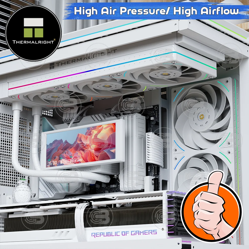 [CoolBlasterThai] Thermalright TL-UB36RW Row Reverse Fan Optimized Static Pressure ARGB (size 120 mm.) (พัดลม)