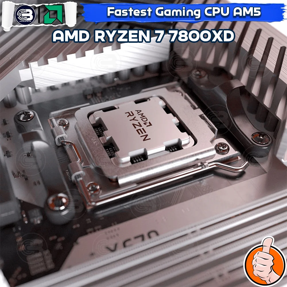 [CoolBlasterThai] CPU AMD RYZEN 7 7800X3D 8 CORE/16 THREAD (SOCKET AM5) WITHOUT COOLER