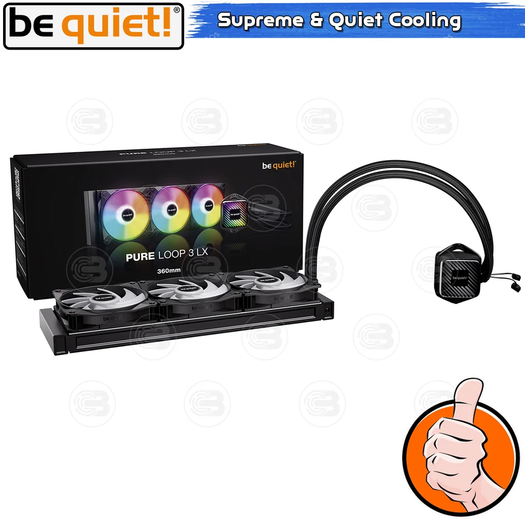 [CoolBlasterThai] Be Quiet Pure Loop 3 LX 360 AIO Water Cooling CPU Cooler (AM5/LGA1851 Ready) (BW031EU) ประกัน 3 ปี