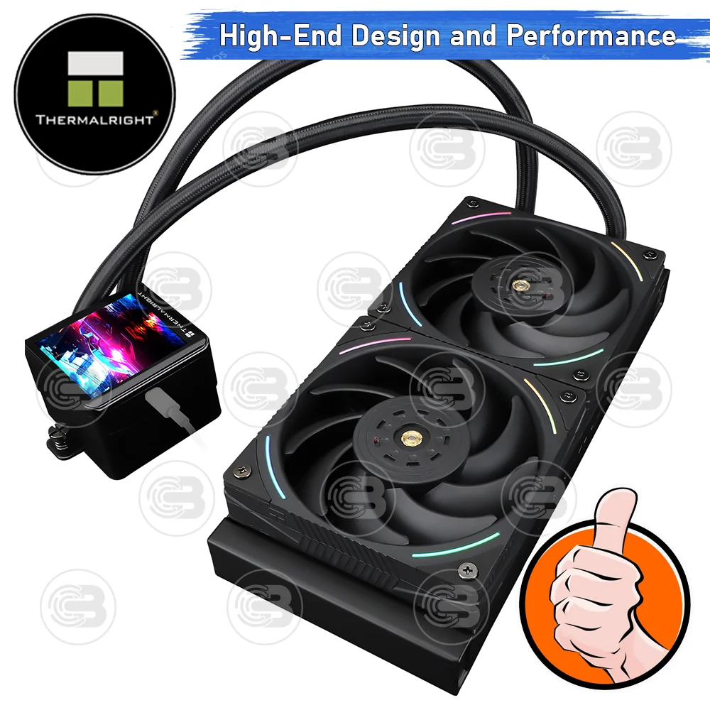 [CoolBlasterThai] Thermalright FROZEN VISION 240 BLACK ARGB AIO Liquid CPU Cooler (AM5/LGA1851 Ready) ประกัน 6 ปี (ชุดระบายความร้อน)
