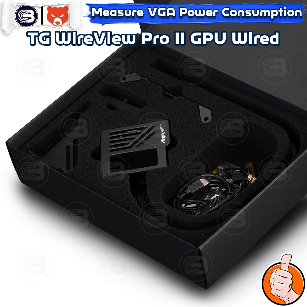 [CoolBlasterThai] THERMAL GRIZZLY WIREVIEW PRO II WIRED (TG-WV-P2-H19W) GPU Power Consumption TFT-IPS Display (จอแสดงข้อมูลการใช้พลังงาน)