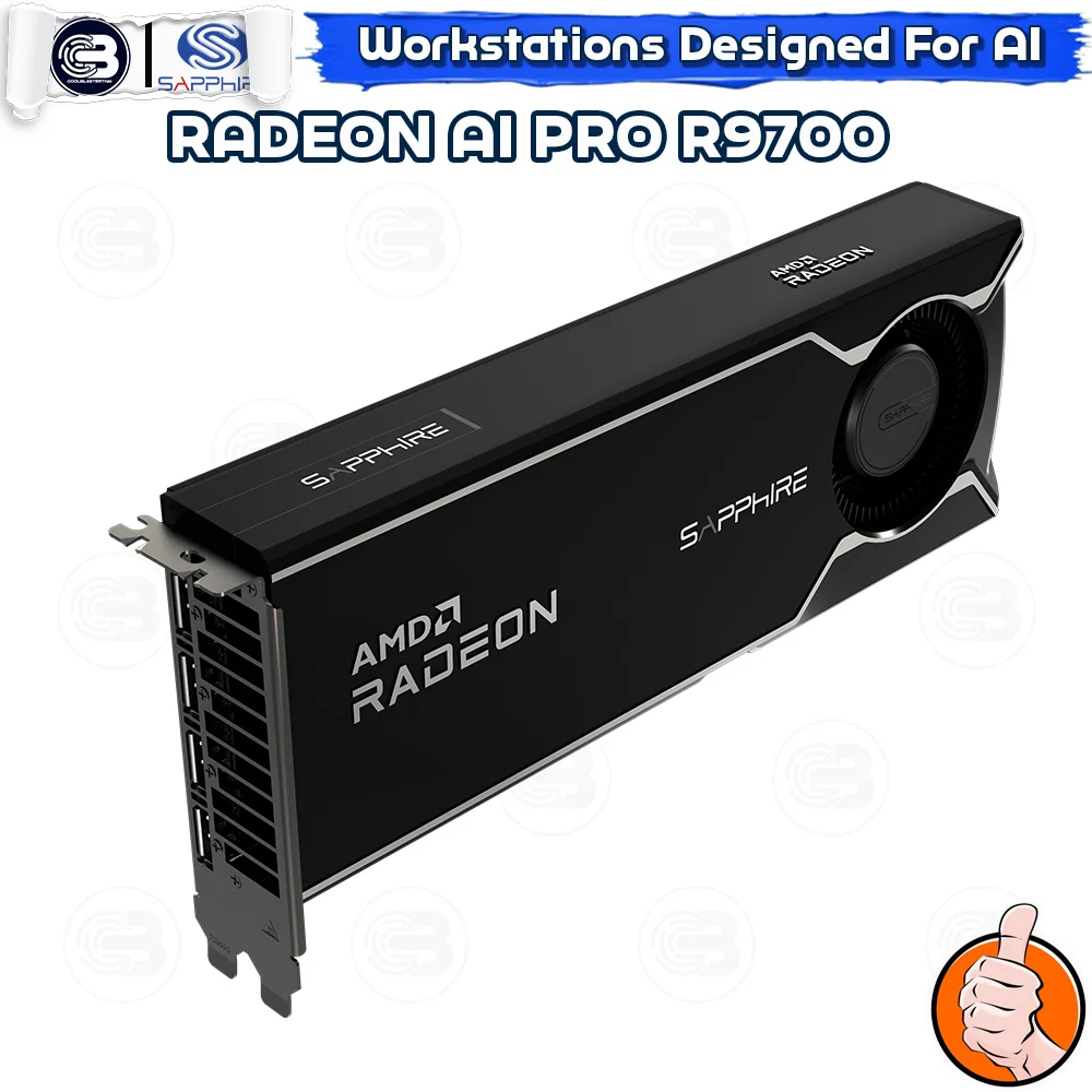 [CoolBlasterThai] SAPPHIRE AMD RADEON AI PRO R9700 32GB GDDR6 (3Y-ARC)