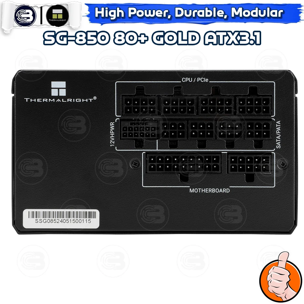 [CoolBlasterThai] Thermalright Power Supply 850W 80 Plus Gold Full Modular (SG850) ประกัน 5 ปี