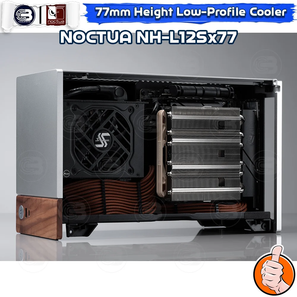[CoolBlasterThai] NOCTUA NH-L12Sx77 77mm Height Low-Profile CPU Cooler (AM5/LGA1851 Ready) ประกัน 6 ปี