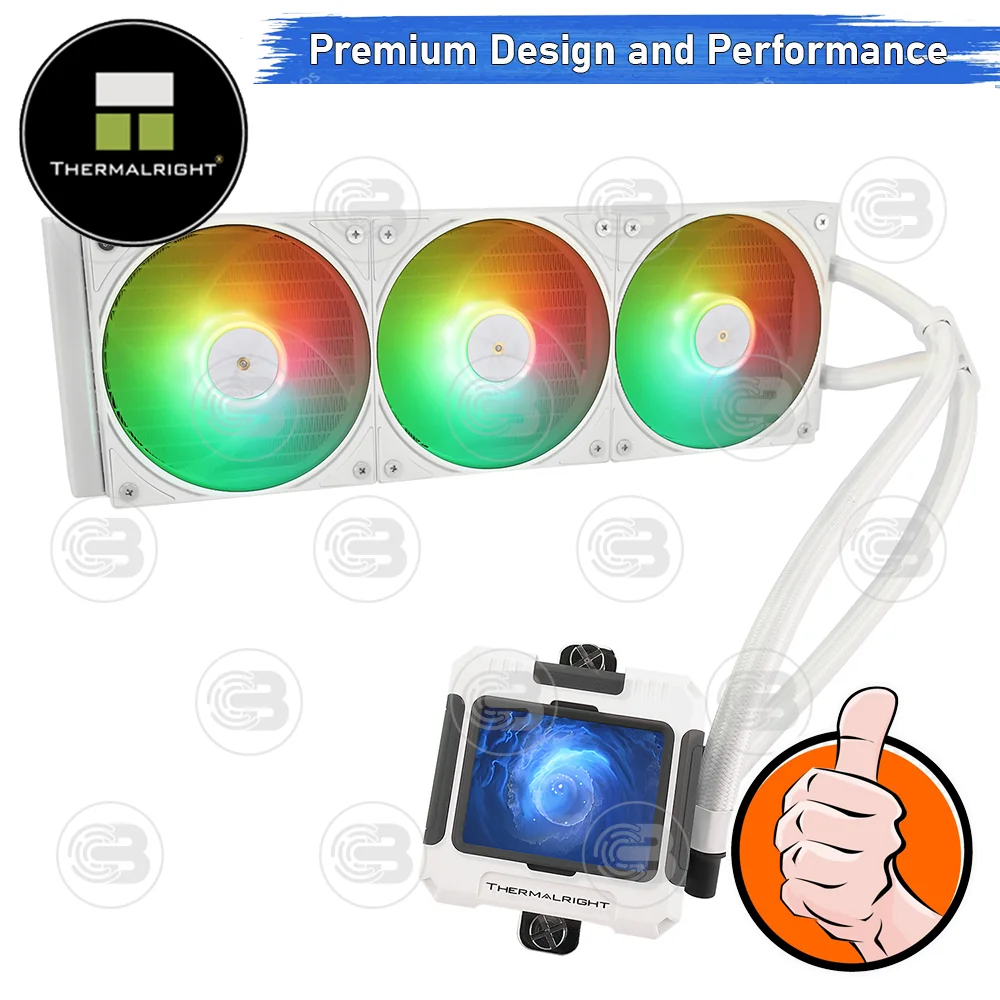 [CoolBlasterThai] Thermalright FROZEN WARFRAME 360 WHITE ARGB AIO Liquid CPU Cooler (AM5/LGA1851 Ready) ประกัน 5 ปี