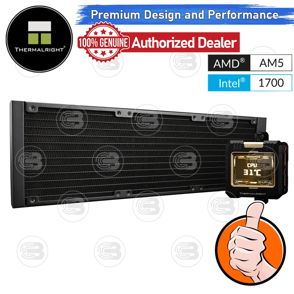 [CoolBlasterThai] Thermalright FROZEN WARFRAME X 360 BLACK (FANLESS) AIO Liquid CPU Cooler (AM5/LGA1851 Ready)