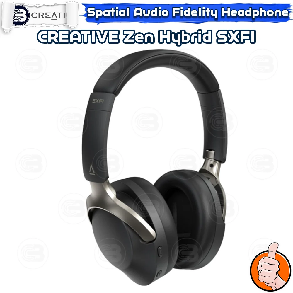 [CoolBlasterThai] CREATIVE Zen Hybrid SXFI Over-ear Headphones (BLACK)