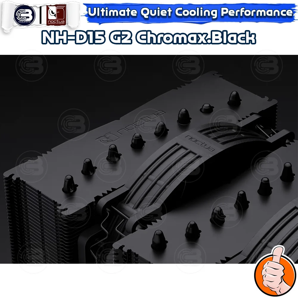 [CoolBlasterThai] NOCTUA NH-D15 G2 Chromax.Black Heat Sink CPU Cooler (AM5/ LGA1851 Ready) ประกัน 6 ปี