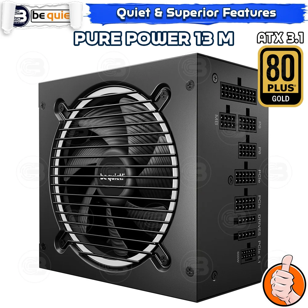 [CoolBlasterThai] Be Quiet PURE POWER 13 M 850W 80+GOLD (BP027EU) ประกัน 10 ปี