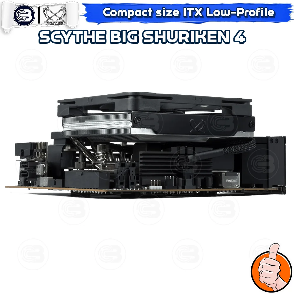 [CoolBlasterThai] SCYTHE BIG SHURIKEN 4 Low-Profile CPU Cooler with 4 Heatpipes (AM5/LGA1851 Ready)