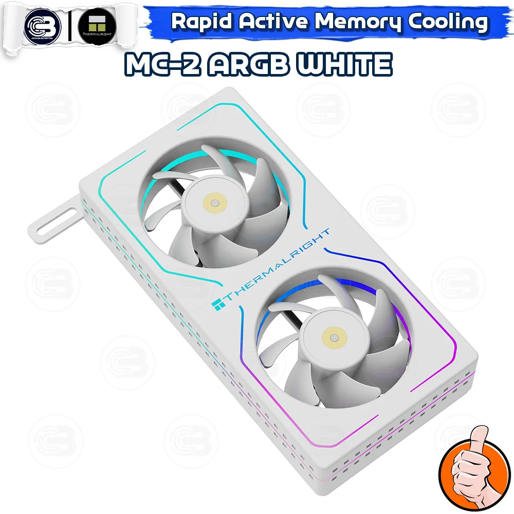 [CoolBlasterThai] Thermalright MC-2 ARGB WHITE MEMORY COOLING KIT (ชุดระบายความร้อน)