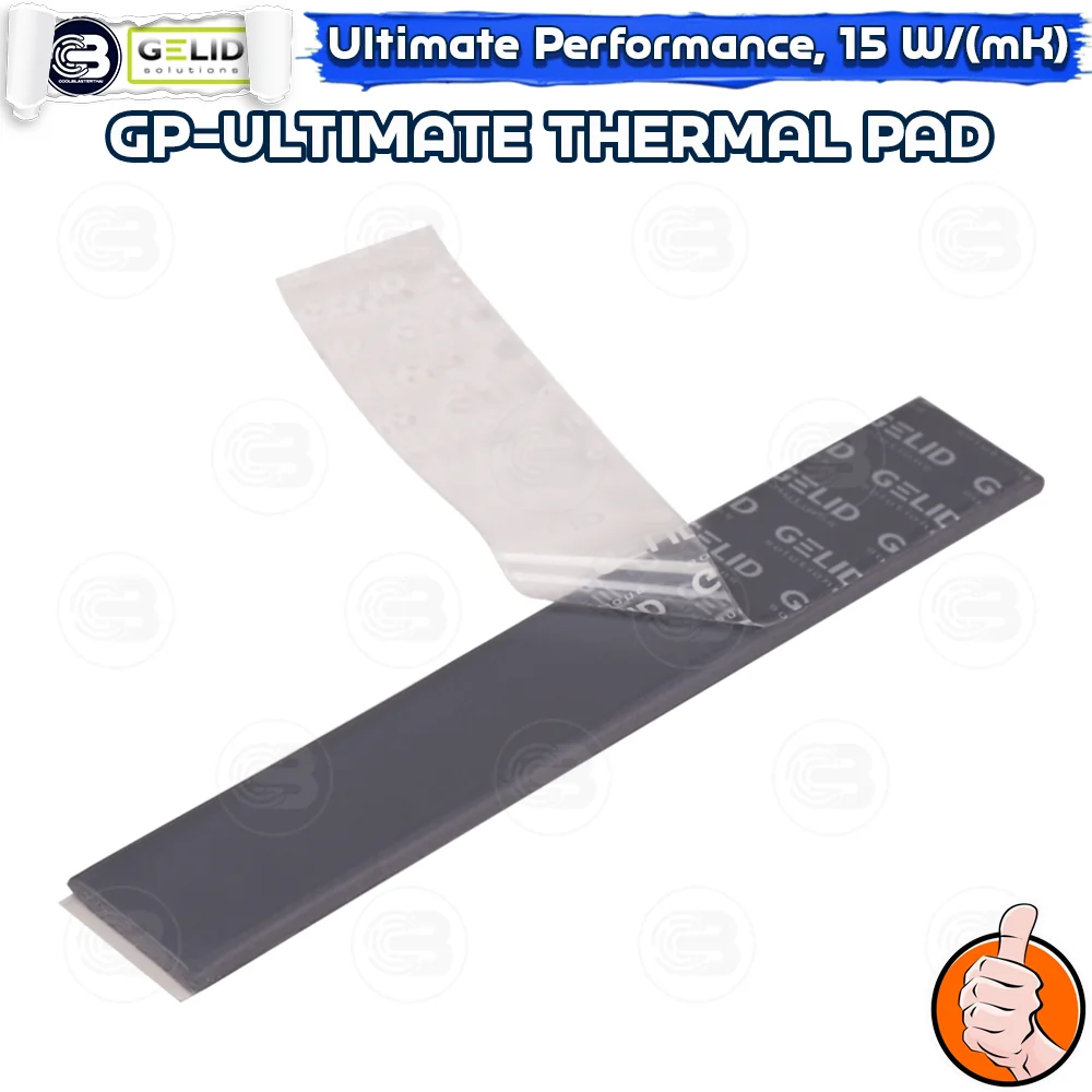 [CoolBlasterThai] GELID GP-ULTIMATE Thermal Pad (1 PCS) 120x20x0.5 mm./15.0 W/mK (TP-GP04-R-A)