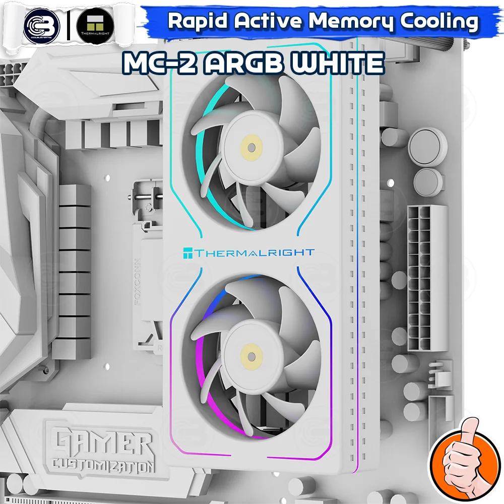 [CoolBlasterThai] Thermalright MC-2 ARGB WHITE MEMORY COOLING KIT (ชุดระบายความร้อน)
