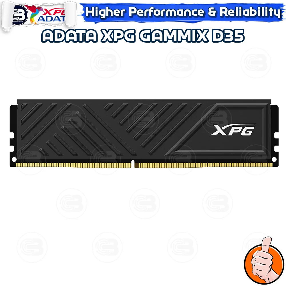 [CoolBlasterThai] ADATA XPG GAMMIX D35 BLACK 16GB (8GBx2) DDR4-3200 CL16-20-20 (LT-Warranty)