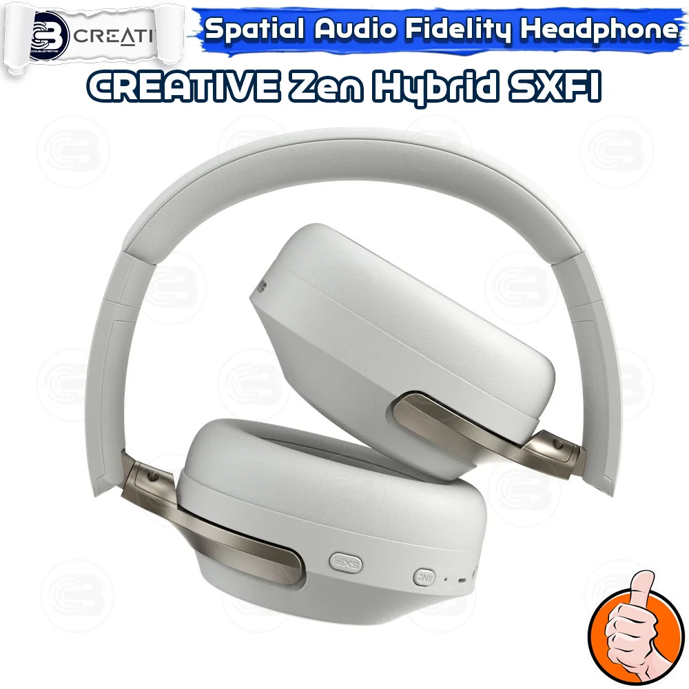 [CoolBlasterThai] CREATIVE Zen Hybrid SXFI Over-ear Headphones (Light Gray)