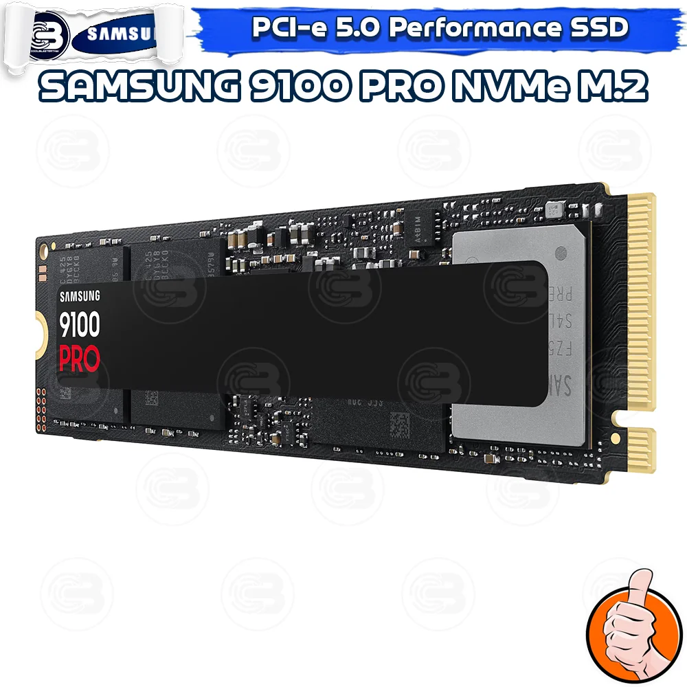 [CoolBlasterThai] SAMSUNG 9100 PRO NVMe M.2 SSD PCIe Gen 5.0 2TB ประกัน 5 ปี (MZ-VAP2T0BW)