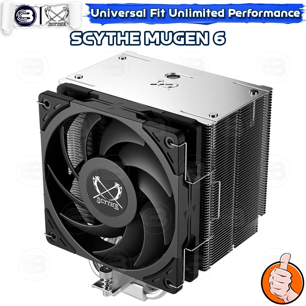[CoolBlasterThai] SCYTHE MUGEN 6 CPU Cooler Single Tower 6 Heatpipes (AM5/LGA1851 Ready)