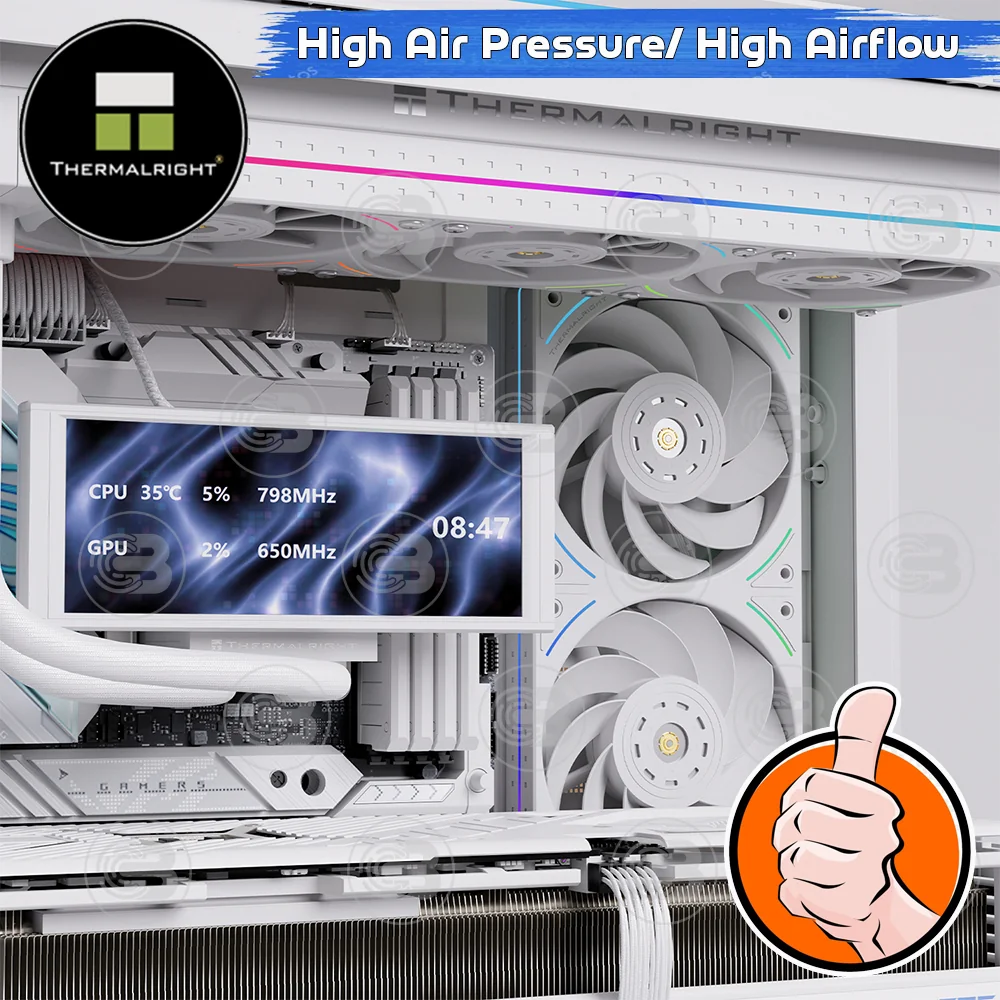 [CoolBlasterThai] Thermalright TL-UB36RW Row Reverse Fan Optimized Static Pressure ARGB (size 120 mm.) (พัดลม)