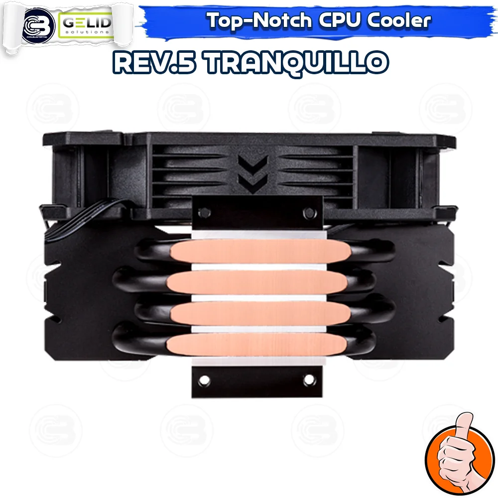 [CoolBlasterThai] GELID REV. 5 TRANQUILLO Performance CPU Cooler (LGA1700 Ready) ประกัน 5 ปี (CC-TranQ-05-A)