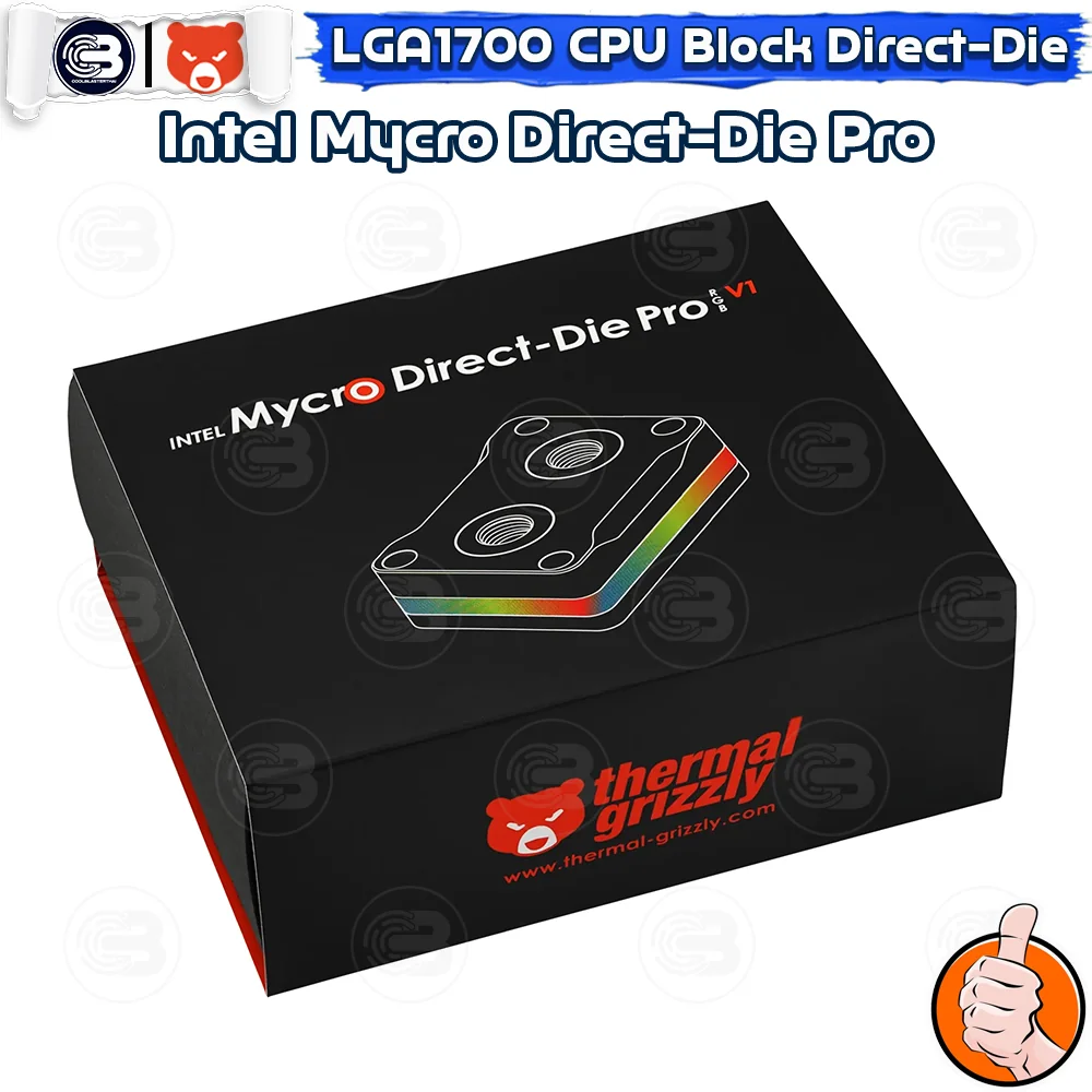[CoolBlasterThai] THERMAL GRIZZLY INTEL MYCRO DIRECT-DIE PRO LGA1700 12th/13th/14th Gen.(TG-MY-DD-P-RGB-i-V1)