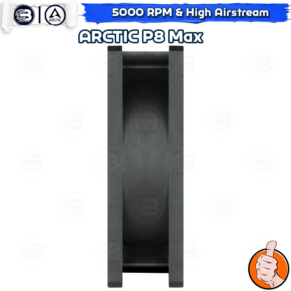 [CoolBlasterThai] ARCTIC P8 Max 500-5000 RPM (size 80 mm.) PC Fan Case ประกัน 6 ปี