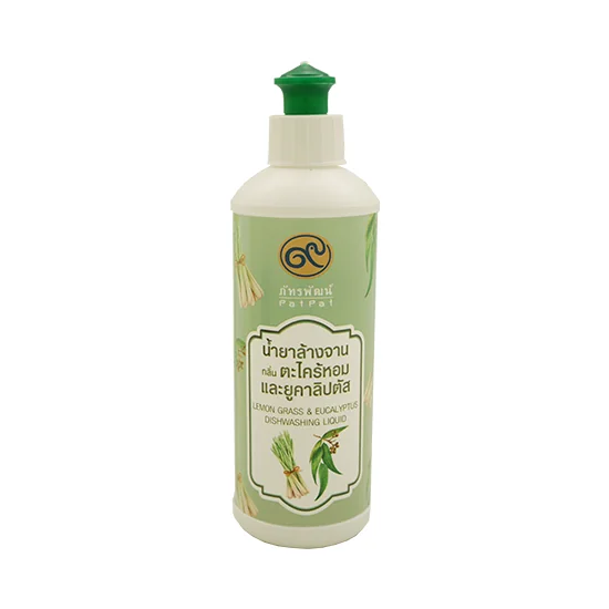 น้ำยาล้างจานกลิ่นตะไคร้หอมและยูคาลิปตัส ขนาด 220 มล. (Lemon Grass & Eucalyptus Dishwashing Liquid)