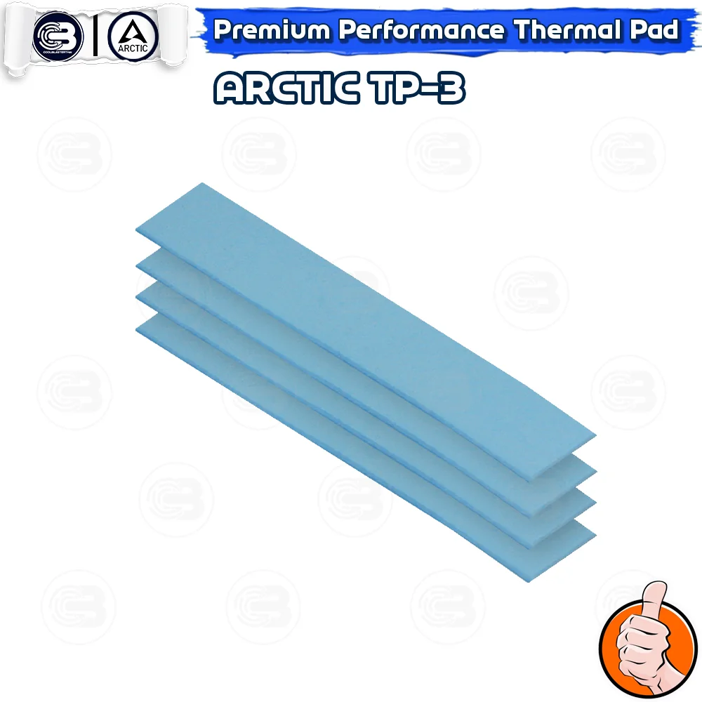 [CoolBlasterThai] ARCTIC TP-3 Premium Performance Thermal Pad 120x20x0.5 mm.(4 PCS) (ซิลิโคนนำความร้อน)