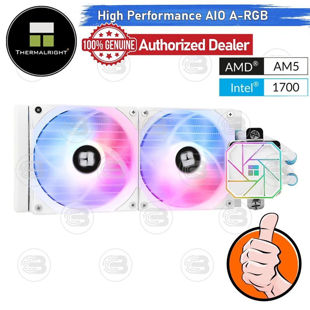 [CoolBlasterThai] Thermalright Aqua Elite 240 WHITE V3 ARGB AIO Liquid CPU Cooler (AM5/LGA1851 Ready) ประกัน 3 ปี