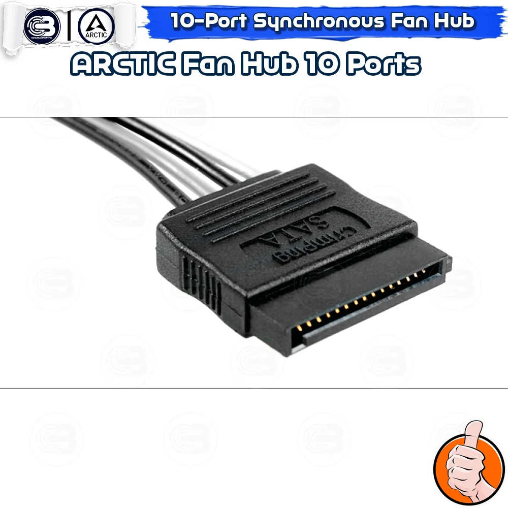 [CoolBlasterThai] Arctic Case Fan Hub 10 Port with SATA Power ประกัน 6 ปี