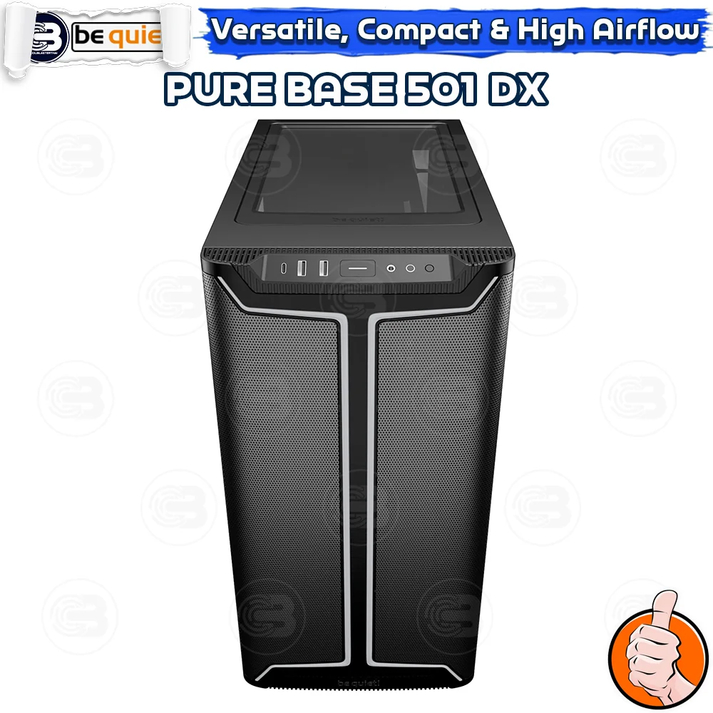 [CoolBlasterThai] Be Quiet PURE BASE 501 DX Black PC Case (BGW76) ประกัน 3 ปี