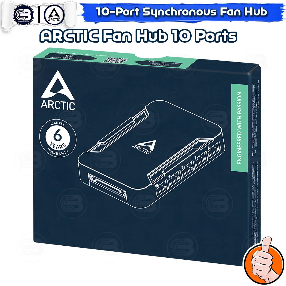 [CoolBlasterThai] Arctic Case Fan Hub 10 Port with SATA Power ประกัน 6 ปี