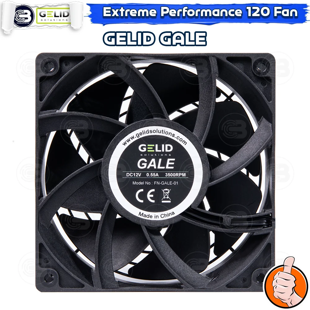[CoolBlasterThai] GELID GALE 3500 RPM PC FAN CASE size 120 mm (FN-GALE-01)