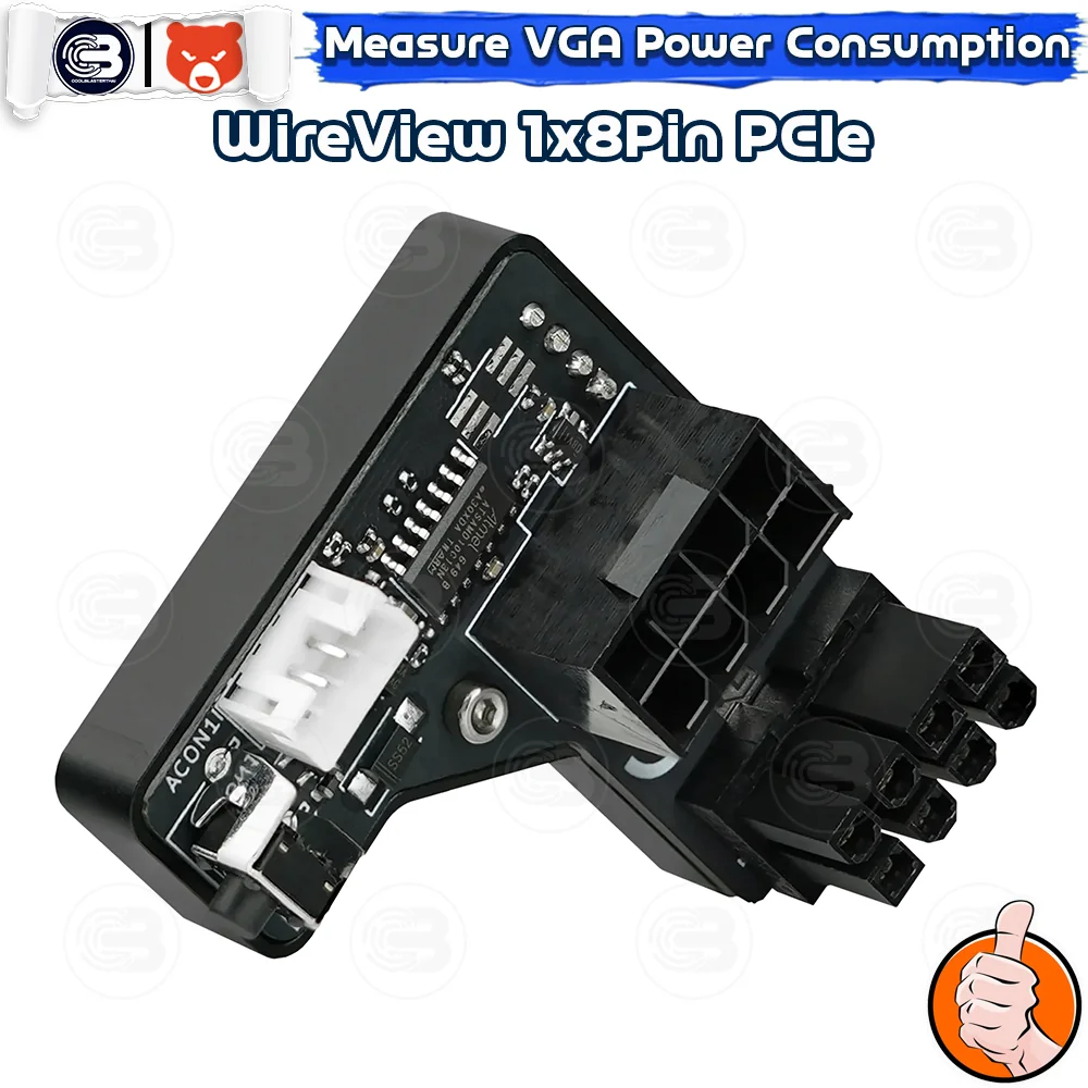 [CoolBlasterThai] THERMAL GRIZZLY WIREVIEW 1x8Pin PCIe Reversed GPU Power Consumption OLED Display (จอแสดงข้อมูลการใช้พลังงาน)