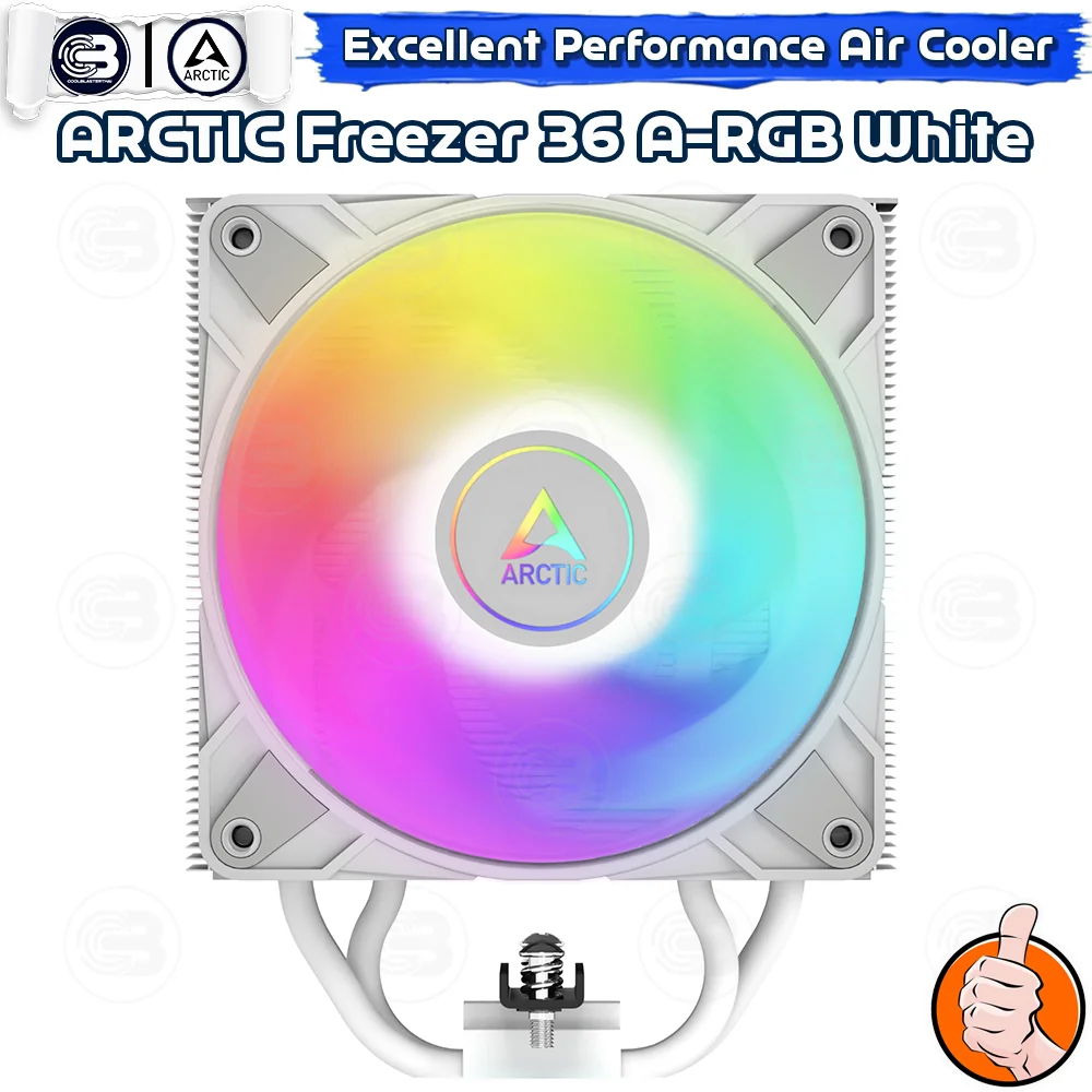 [CoolBlasterThai] ARCTIC FREEZER 36 A-RGB WHITE CPU Air Cooler (LGA1851/1700/AM5/AM4)