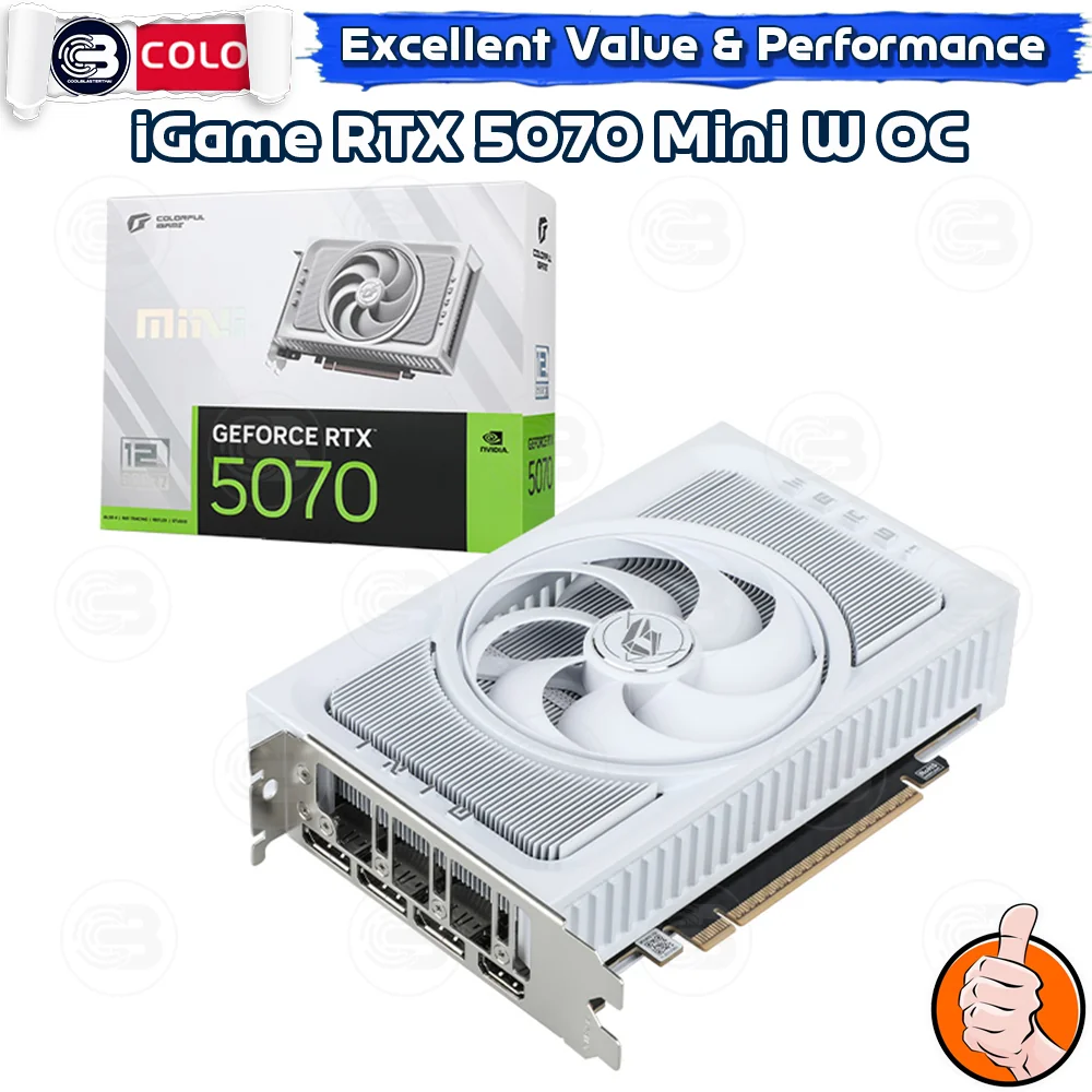 [CoolBlasterThai] COLORFUL iGame GeForce RTX 5070 Mini W OC 12GB-V (3Y)